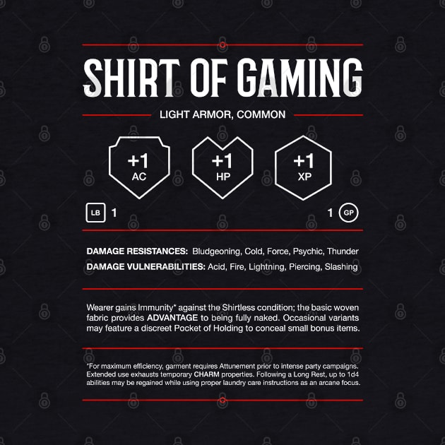 Rollplay Guild: Shirt of Gaming by Rollplay Guild